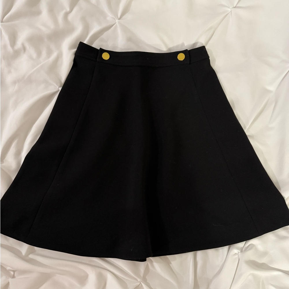 Kate Spade A-Line Skirt with Gold Buttons